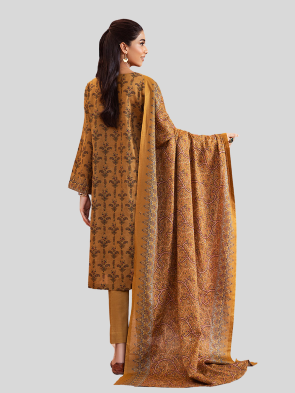 Nishat 3-PC Printed Unstitched Lawn Suit - Image 2