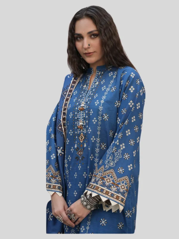 Zellbury 3-Pc Winter Unstitched Khaddar Suit - Image 2