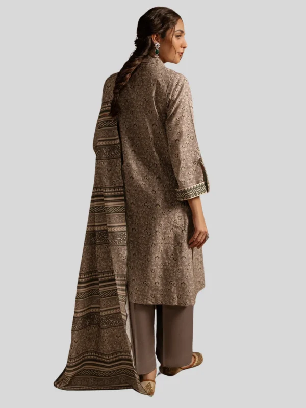 Zellbury 3-Pc Winter Unstitched Khaddar Suit - Image 3