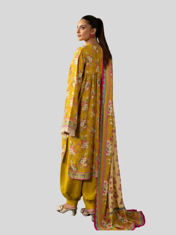 Zellbury 3-Pc Winter Unstitched Khaddar Suit - Image 2