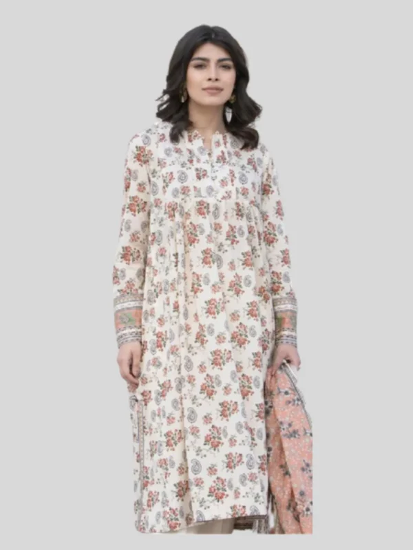 Sapphire 3-PC Printed Unstitched Lawn Suit - Image 2