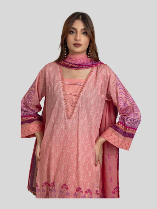 Regalia 3-Pc Unstitched Ninokara Digital Printed Suit - Image 3