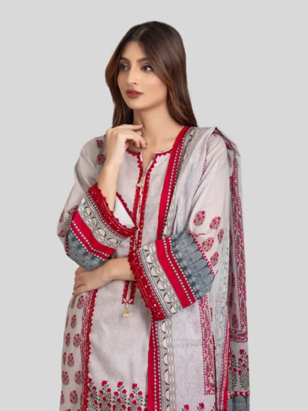 Regalia 3-Pc Unstitched Ninokara Digital Printed Suit