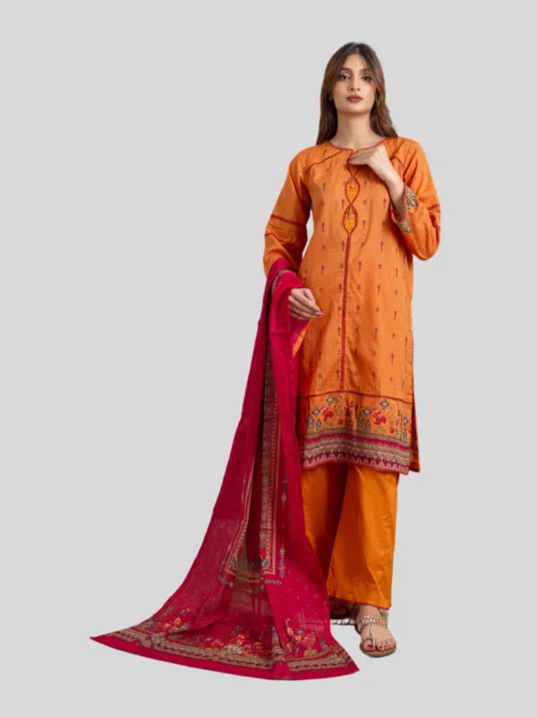 Regalia 3-Pc Unstitched Ninokara Digital Printed Suit - Image 3