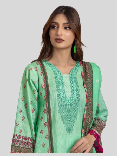 Regalia 3-Pc Unstitched Ninokara Digital Printed Suit