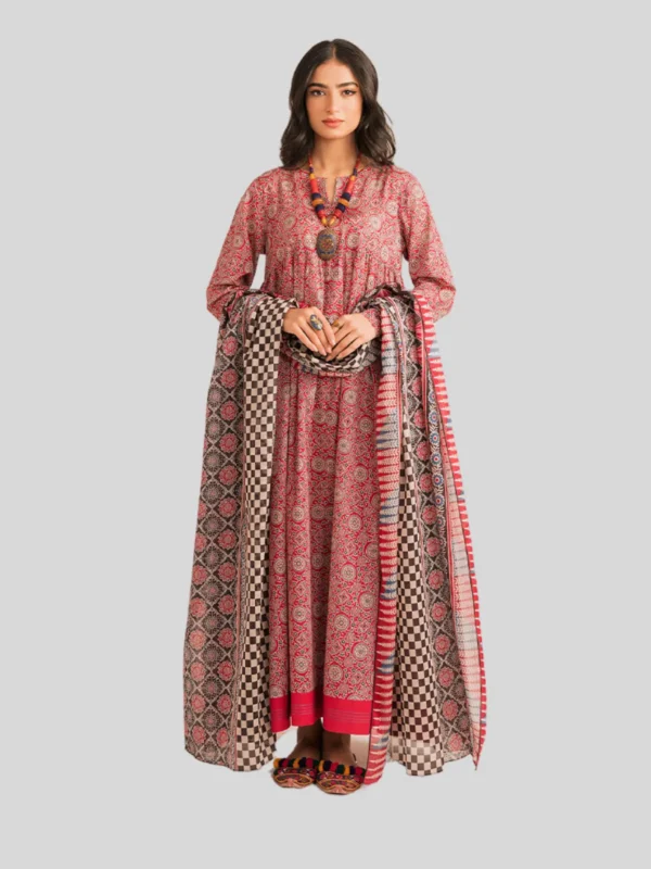 Nishat 3-PC Printed Unstitched Lawn Suit