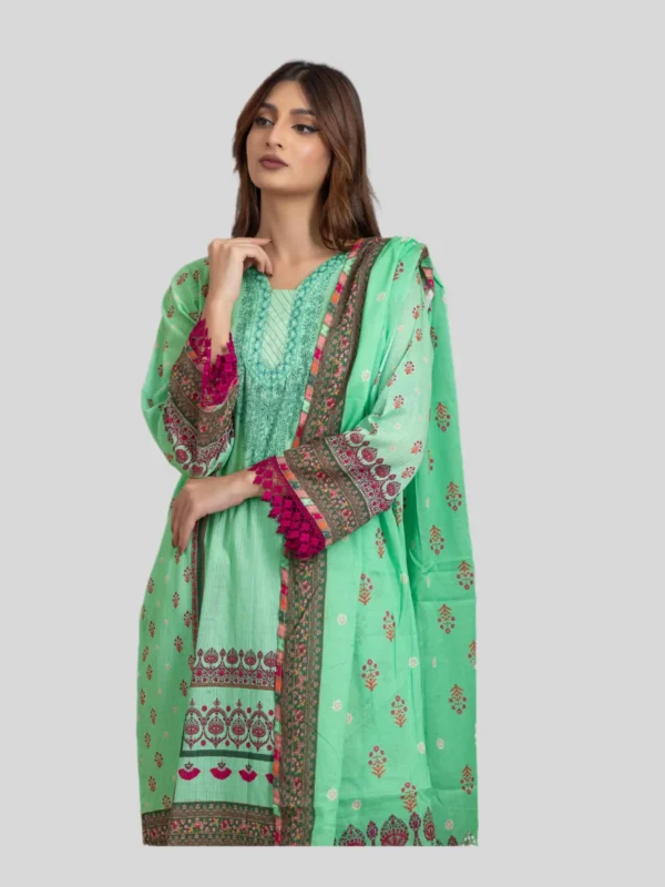 Regalia 3-Pc Unstitched Ninokara Digital Printed Suit - Image 2