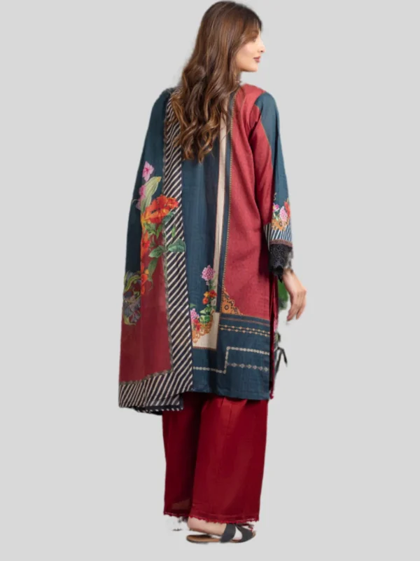 Regalia 3-Pc Unstitched Ninokara Digital Printed Suit - Image 2