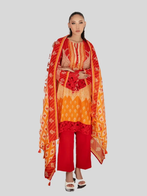 Gul Ahmed Unstitched 3-Pc Lawn Collection - Image 2