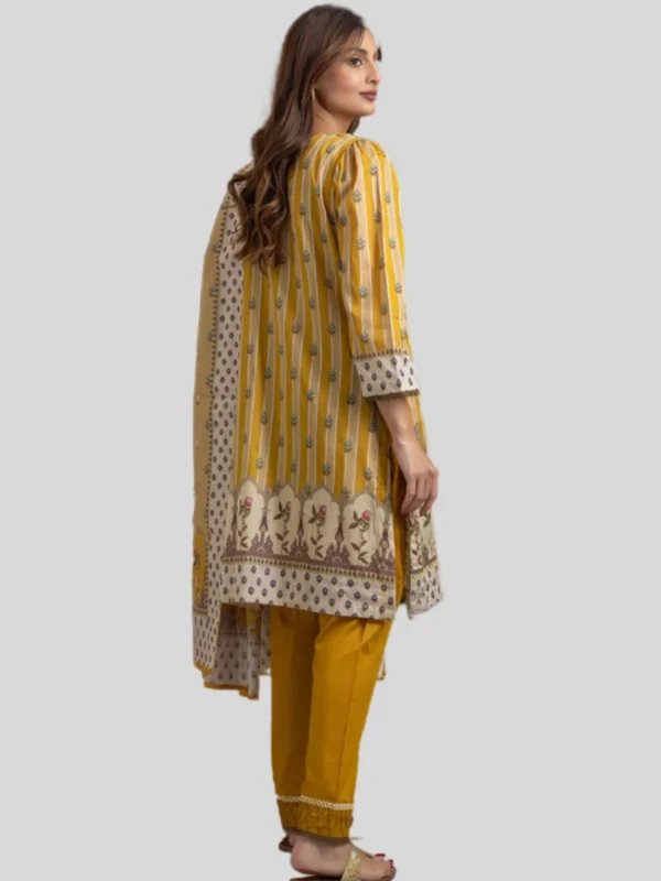 Regalia 3-Pc Unstitched Ninokara Digital Printed Suit - Image 3