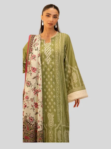 Zellbury 3-PC Digital Printed Unstitched Lawn Suit