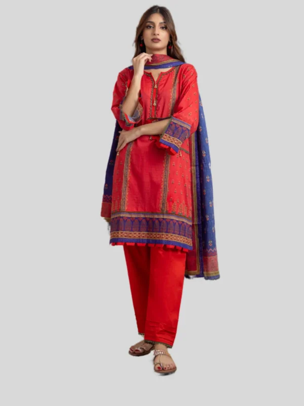 Regalia 3-Pc Unstitched Ninokara Digital Printed Suit - Image 3