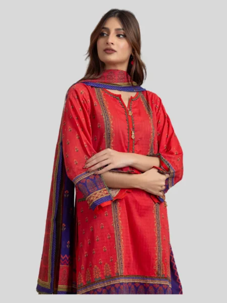 Regalia 3-Pc Unstitched Ninokara Digital Printed Suit