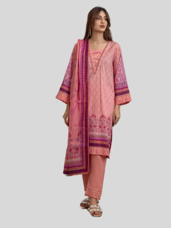 Regalia 3-Pc Unstitched Ninokara Digital Printed Suit