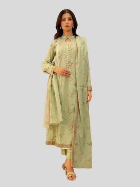Zellbury 3-PC Digital Printed Unstitched Lawn Suit