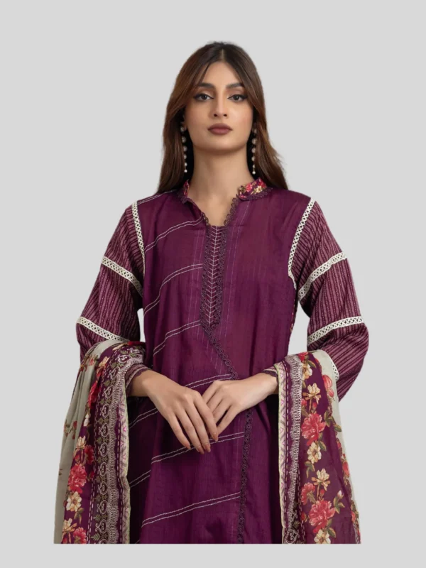 Regalia 3-Pc Unstitched Ninokara Digital Printed Suit
