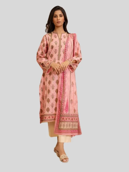 Zellbury 2-PC Digital Printed Unstitched Lawn Suit