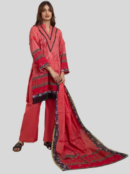 Regalia 3-Pc Unstitched Ninokara Digital Printed Suit