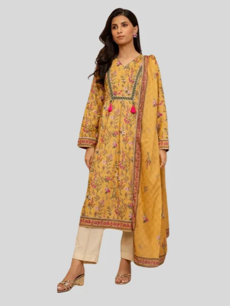 Zellbury 2-PC Digital Printed Unstitched Lawn Suit