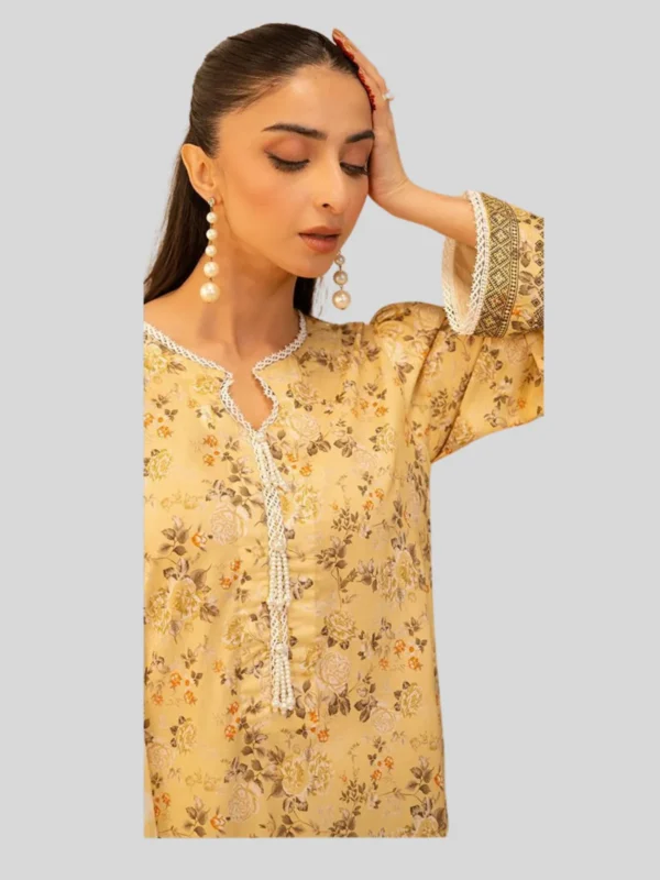 Zellbury 2-PC Digital Printed Unstitched Lawn Suit - Image 2