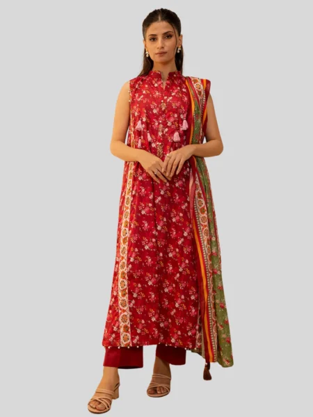 Zellbury 2-PC Digital Printed Unstitched Lawn Suit