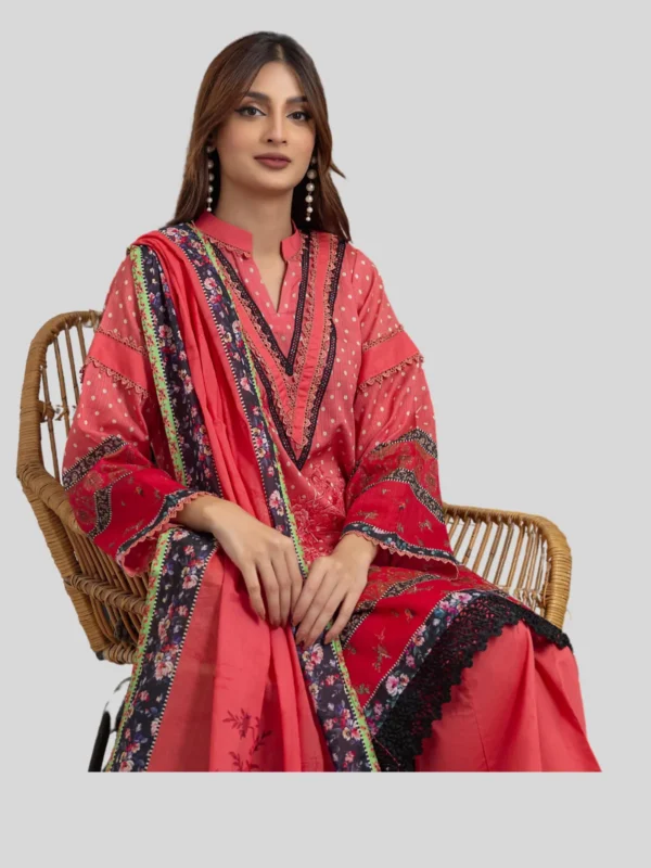 Regalia 3-Pc Unstitched Ninokara Digital Printed Suit - Image 2