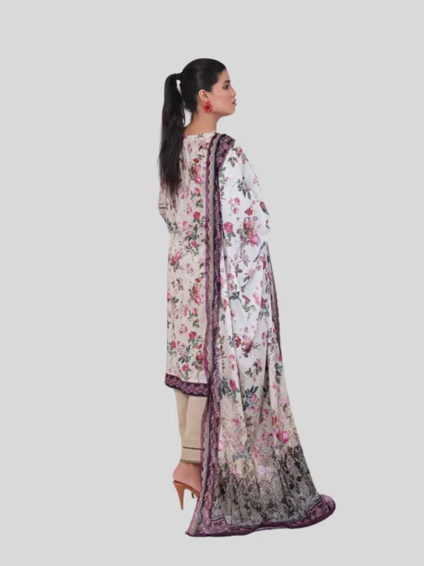 O ‘ Pole 3 -Pc Unstitched Lawn Suit - Image 2