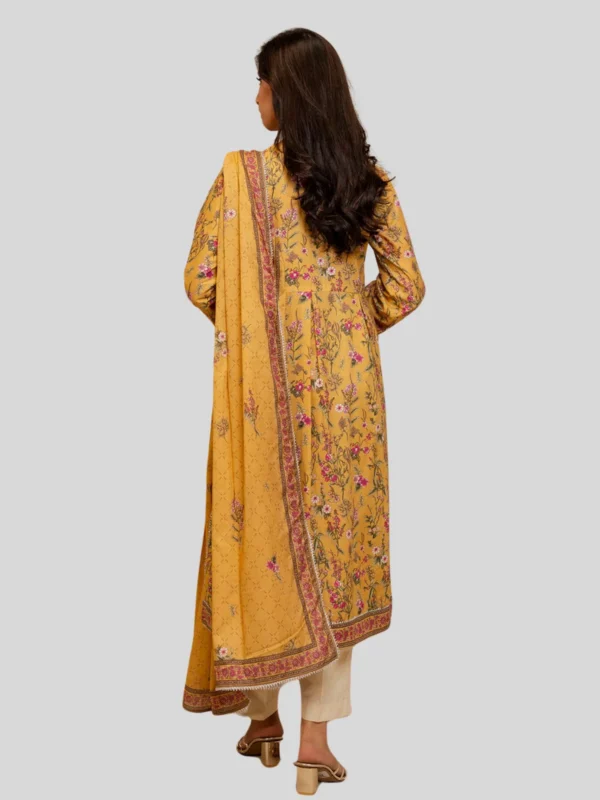 Zellbury 2-PC Digital Printed Unstitched Lawn Suit - Image 3