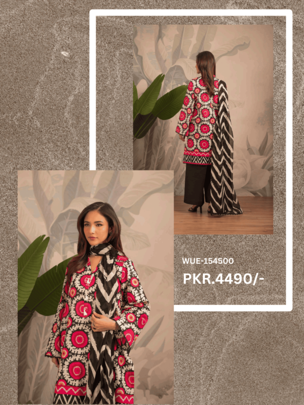 BEYOND EAST 🌙EID COLLECTION (Eid sy pehly Eid) Beyond East (Beena) Vol.1 Printed Unstitched 3-PC Lawn Suit (LIMITED OFFER) - Image 2