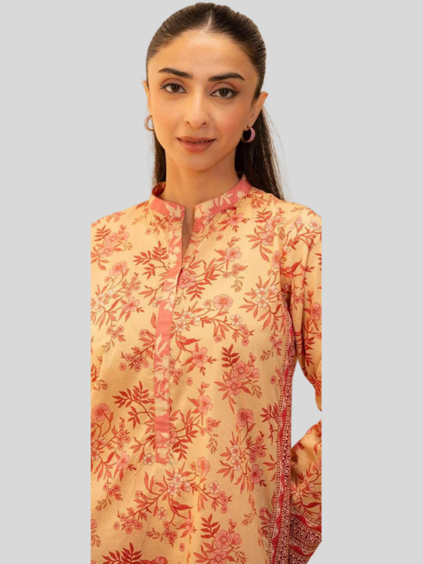 Zellbury 2-PC Digital Printed Unstitched Lawn Suit - Image 2