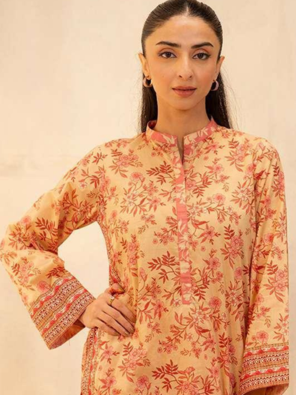 Zellbury 2-PC Digital Printed Unstitched Lawn Suit