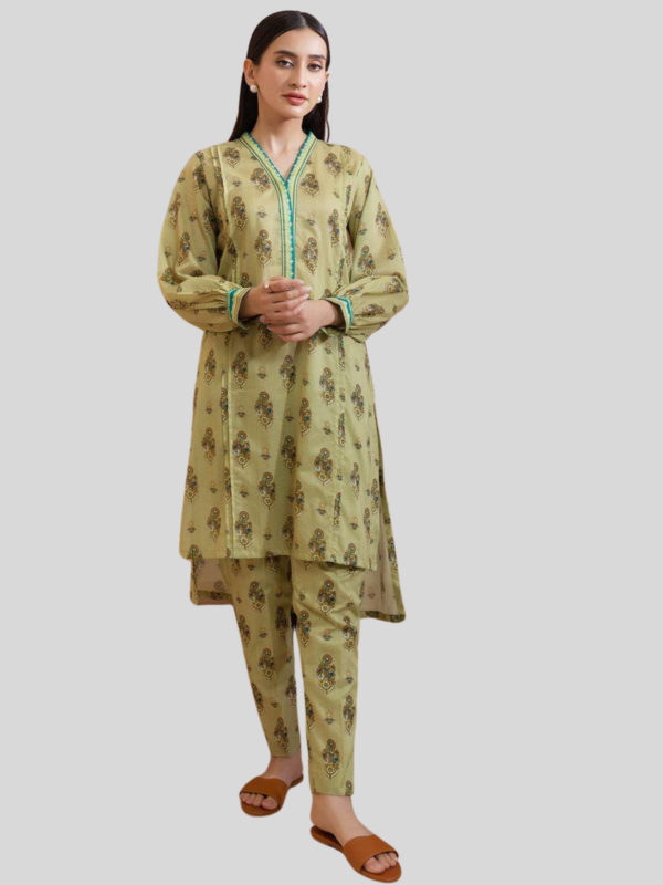 Zellbury 2-PC Digital Printed Unstitched Lawn Suit - Image 2