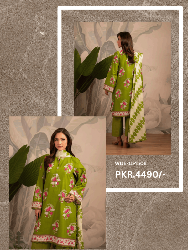 BEYOND EAST 🌙EID COLLECTION (Eid sy pehly Eid) Beyond East (Beena) Vol.1 Printed Unstitched 3-PC Lawn Suit (LIMITED OFFER) - Image 2