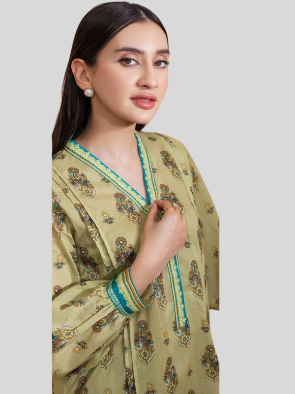 Zellbury 2-PC Digital Printed Unstitched Lawn Suit - Image 3