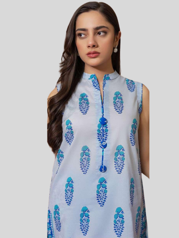 Zellbury 2-PC Digital Printed Unstitched Lawn Suit - Image 2