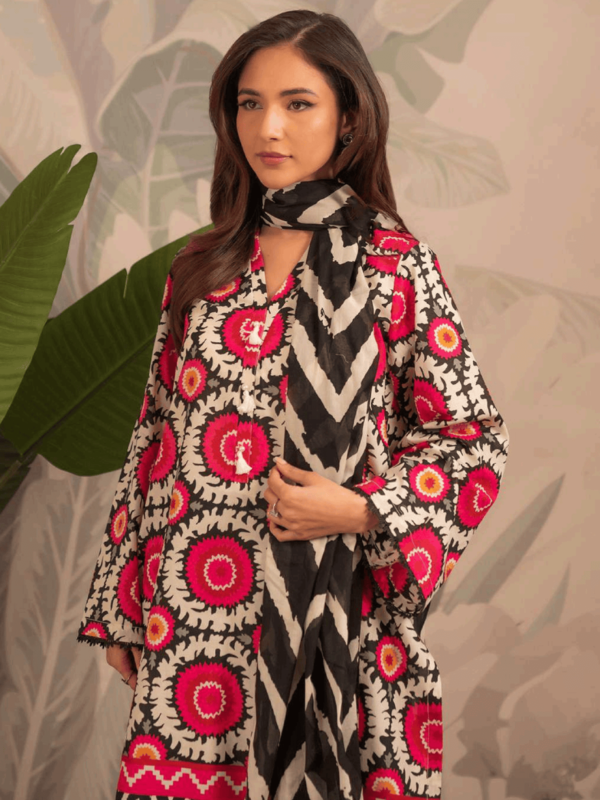 BEYOND EAST 🌙EID COLLECTION (Eid sy pehly Eid) Beyond East (Beena) Vol.1 Printed Unstitched 3-PC Lawn Suit (LIMITED OFFER) - Image 3