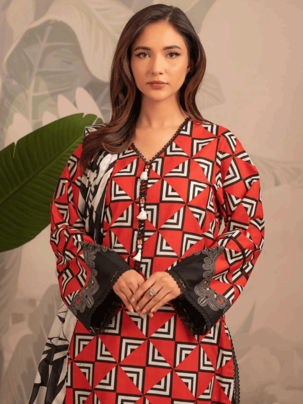 BEYOND EAST 🌙EID COLLECTION (Eid sy pehly Eid) Beyond East (Beena) Vol.1 Printed Unstitched 3-PC Lawn Suit (LIMITED OFFER) - Image 3