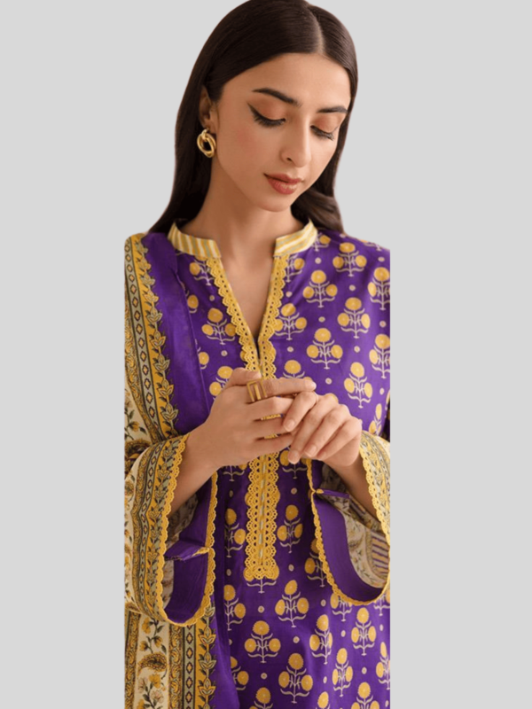 Zellbury 3-PC Digital Printed, Vol 4, Unstitched Lawn Suit, Last and Limited Stock - Image 3