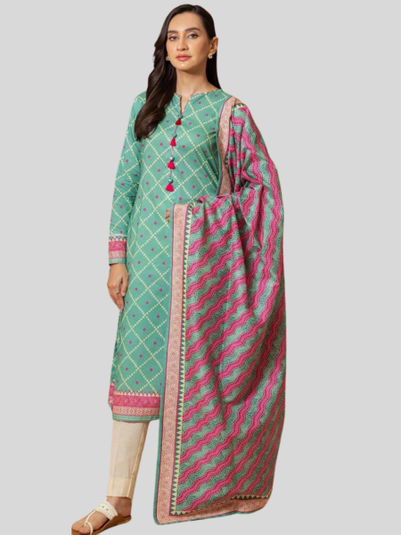 Zellbury 2-PC Digital Printed Unstitched Lawn Suit