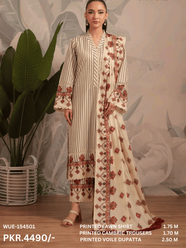 BEYOND EAST 🌙EID COLLECTION (Eid sy pehly Eid) Beyond East (Beena) Vol.1 Printed Unstitched 3-PC Lawn Suit (LIMITED OFFER)