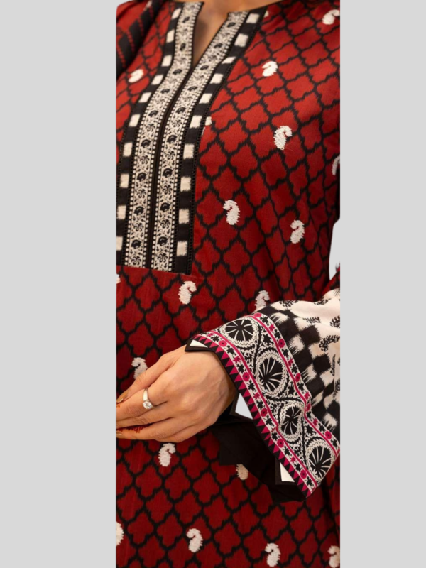 Zellbury 2-PC Digital Printed Unstitched Lawn Suit - Image 2
