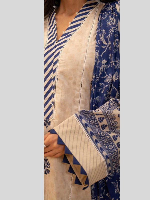 Zellbury 2-PC Digital Printed Unstitched Lawn Suit - Image 3