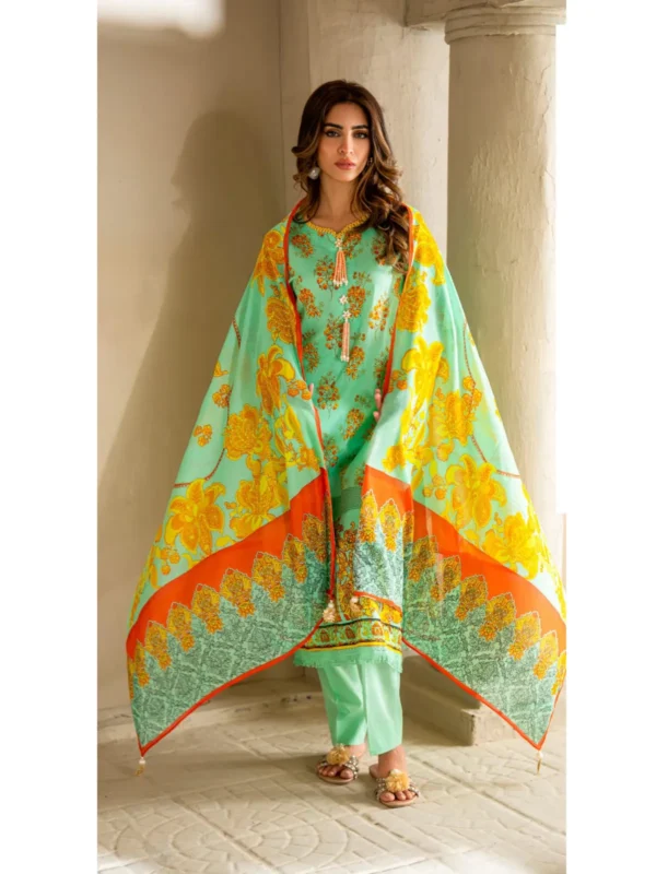 Gul Ahmed Unstitched 3-Pc Lawn Collection - Image 2