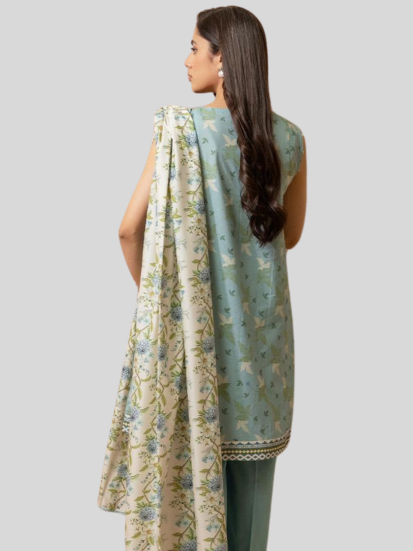 Zellbury 2-PC Digital Printed, Vol 4, Unstitched Lawn Suit, Last and Limited Stock - Image 2