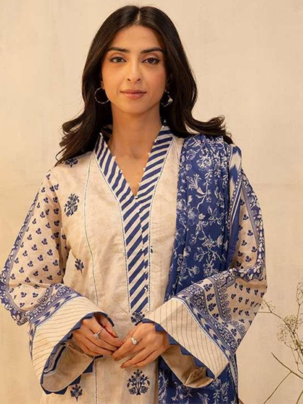 Zellbury 2-PC Digital Printed Unstitched Lawn Suit