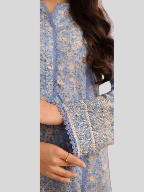 Zellbury 2-PC Digital Printed Unstitched Lawn Suit - Image 2