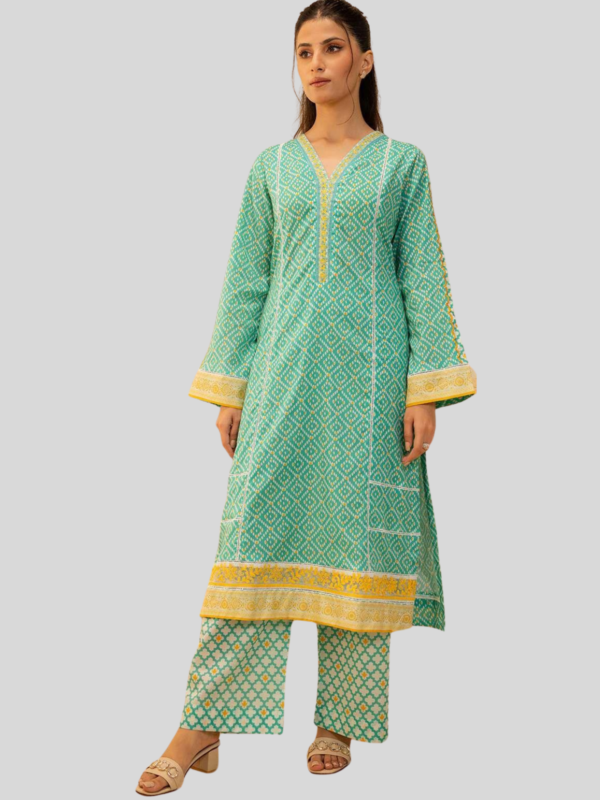 Zellbury 2-PC Digital Printed Unstitched Lawn Suit - Image 3