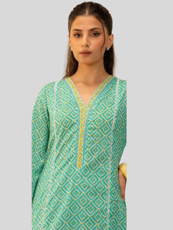 Zellbury 2-PC Digital Printed Unstitched Lawn Suit - Image 2