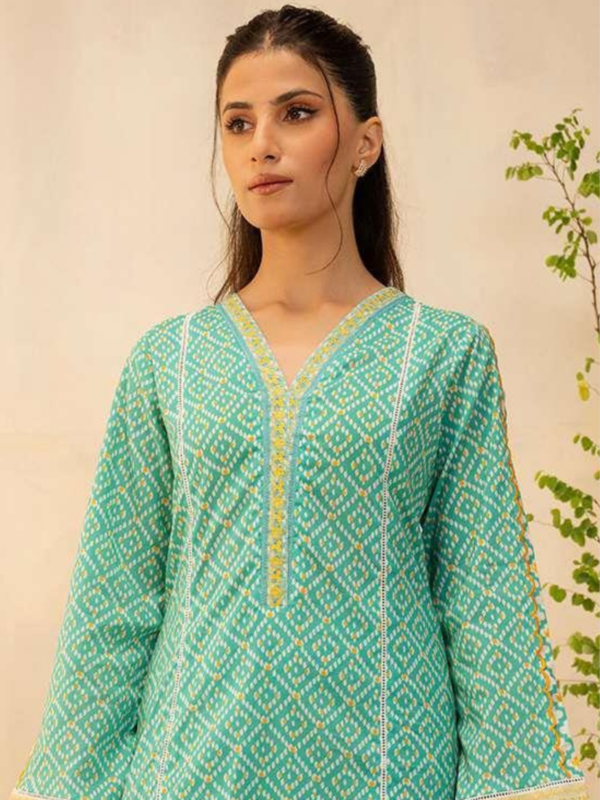 Zellbury 2-PC Digital Printed Unstitched Lawn Suit
