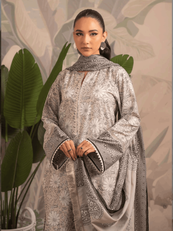 BEYOND EAST 🌙EID COLLECTION (Eid sy pehly Eid) Beyond East (Beena) Vol.1 Printed Unstitched 3-PC Lawn Suit (LIMITED OFFER) - Image 2